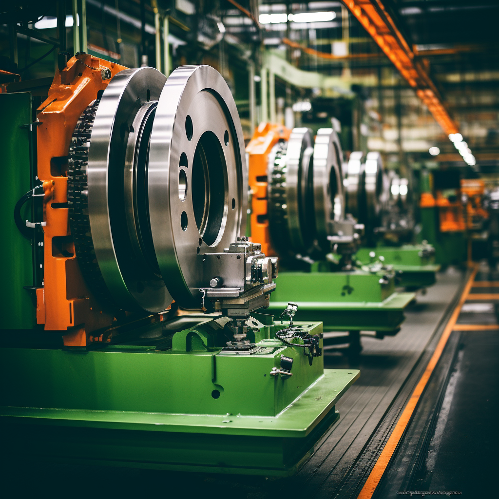 Manufacturing Industry Services: Industrial machinery in a manufacturing plant